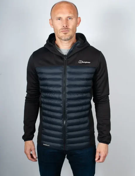 Berghaus Vaskye Hooded Hybrid Jacket | Black Berghaus Vaskye Hooded Hybrid Jacket | Black