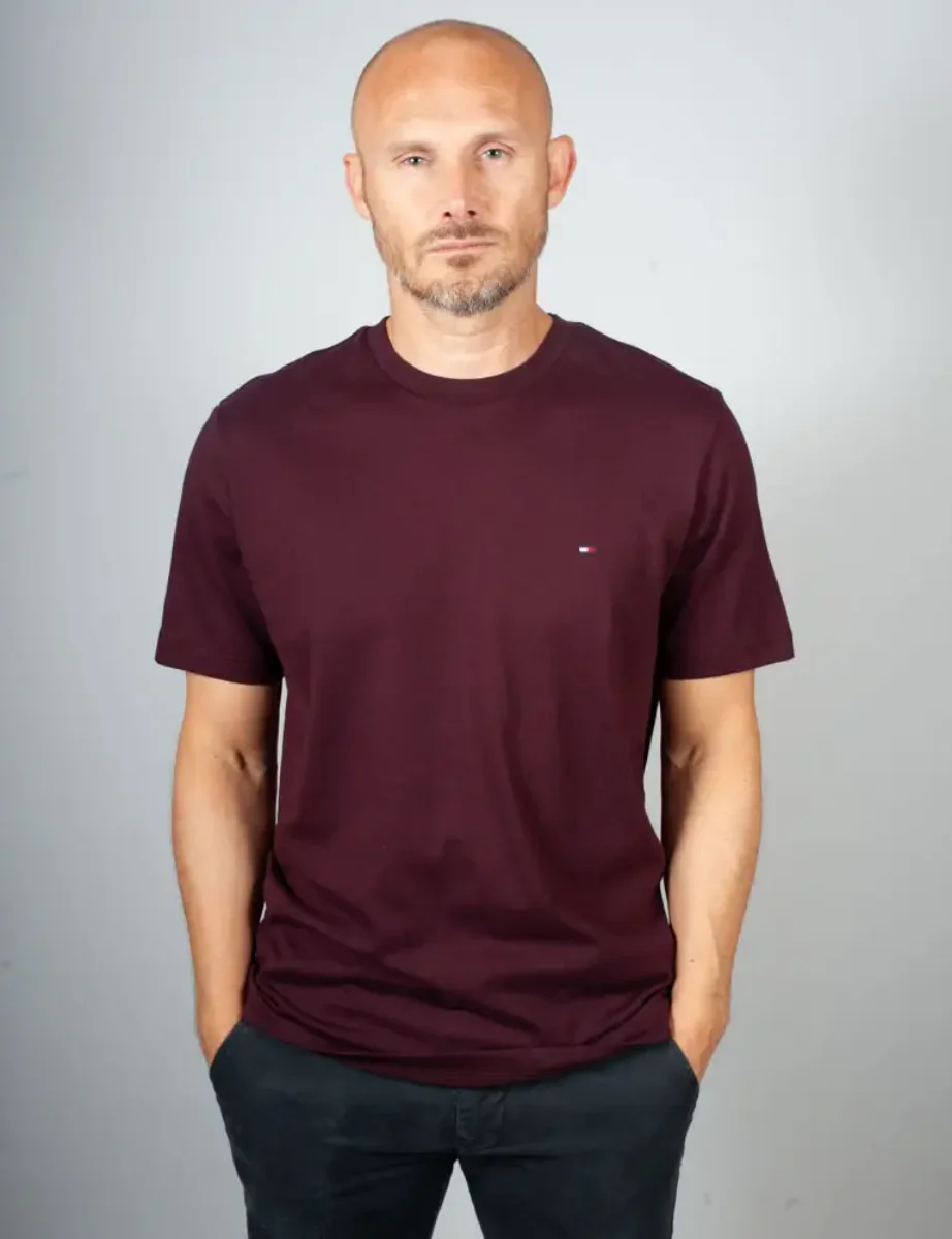 Tommy Hilfiger Essential Seasonal Regular Fit T-Shirt | Deep Burgundy