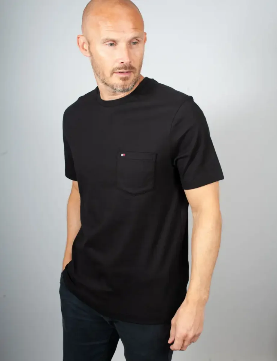 Tommy Hilfiger Patch Pocket Crew Neck T-Shirt | Black
