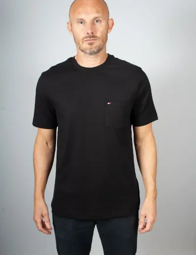 Tommy Hilfiger Patch Pocket Crew Neck T-Shirt | Black