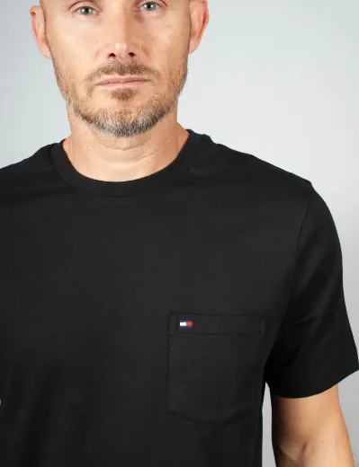 Tommy Hilfiger Patch Pocket Crew Neck T-Shirt | Black