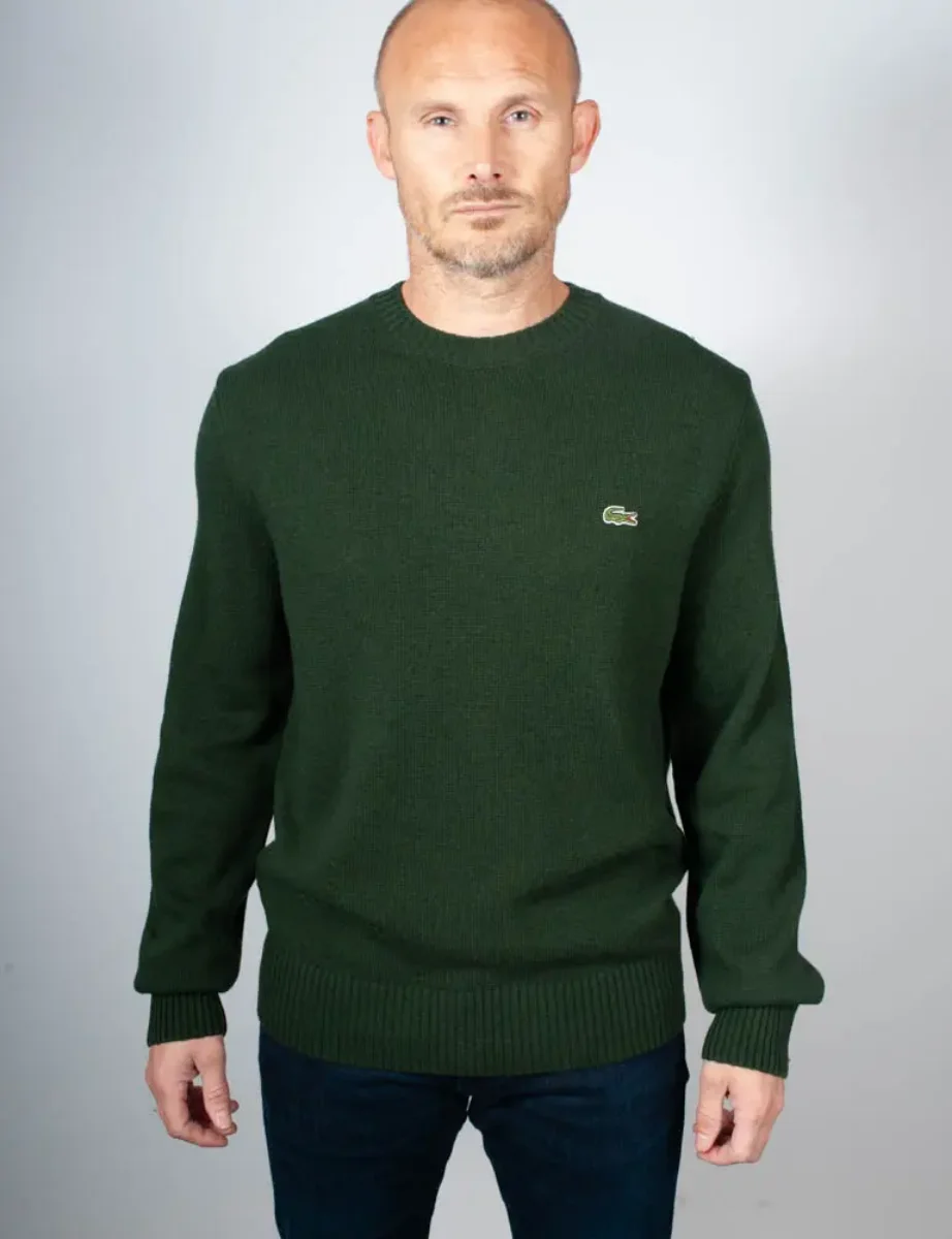 Picture of Lacoste Crew Neck Wool Jumper | Sinople Green