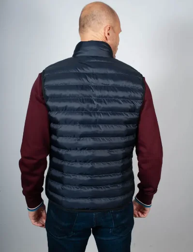 Lacoste Lightweight Water-repellent Gilet | Navy
