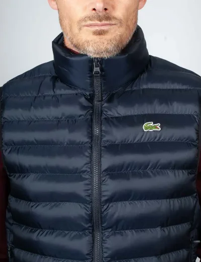 Lacoste Lightweight Water-repellent Gilet | Navy