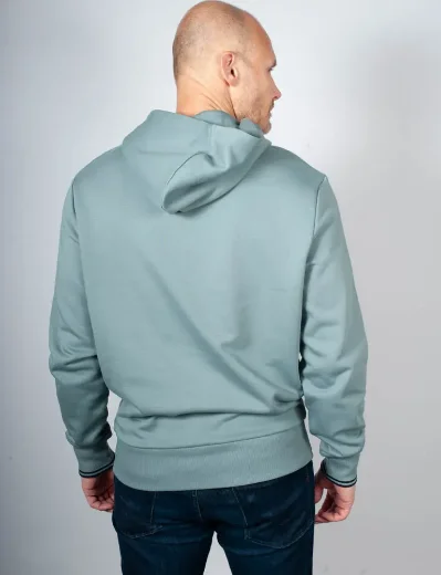 Fred Perry Tipped Hooded Sweatshirt | Stockport Blue
