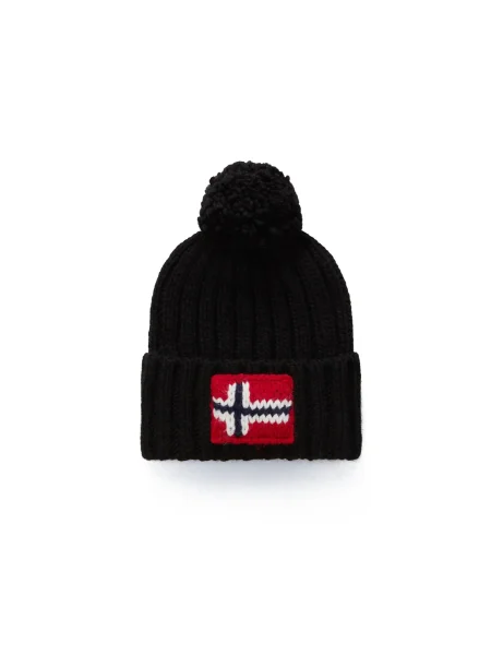 Napapijri Semiury 5 Beanie | Black Napapijri Semiury 5 Beanie | Black