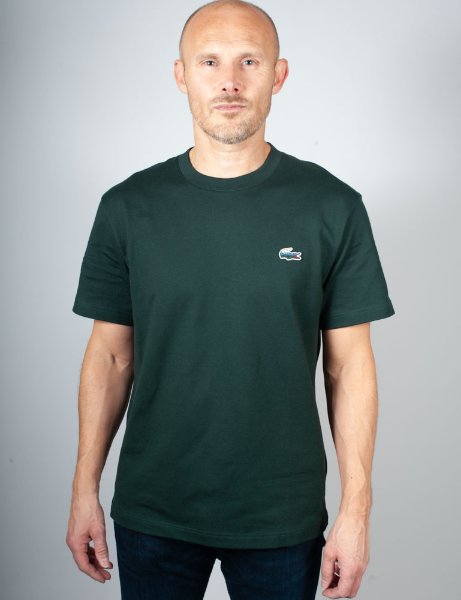 Lacoste Heavy Jersey Landscape Crocodile T-shirt | Green Lacoste Heavy Jersey Landscape Crocodile T-shirt | Green