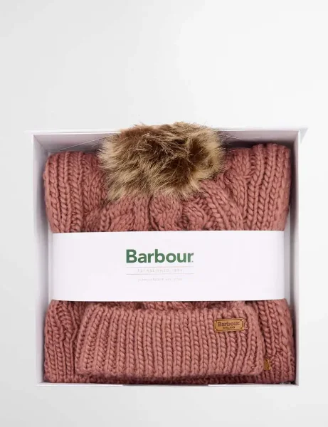 Barbour Women's Penshaw Hat and Scarf Set | Arabesque Barbour Women's Penshaw Hat and Scarf Set | Arabesque