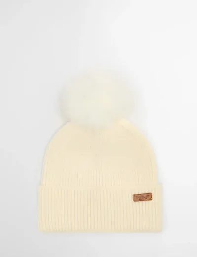 Picture of Barbour Dover Beanie Hat and Hailes Scarf Gift Set | Monochrome
