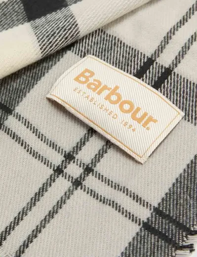 Picture of Barbour Dover Beanie Hat and Hailes Scarf Gift Set | Monochrome