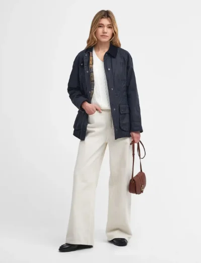 Barbour Beadnell Wax Jacket | Navy