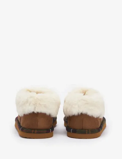 Barbour Womens Eloise Bootie Slipper | Camel