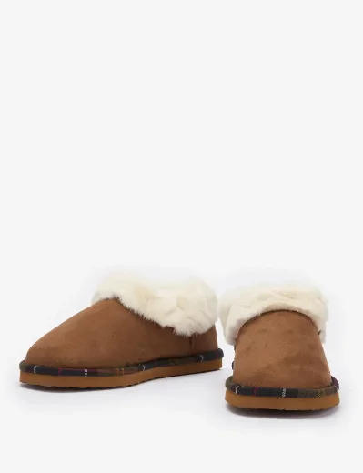 Barbour Womens Eloise Bootie Slipper | Camel