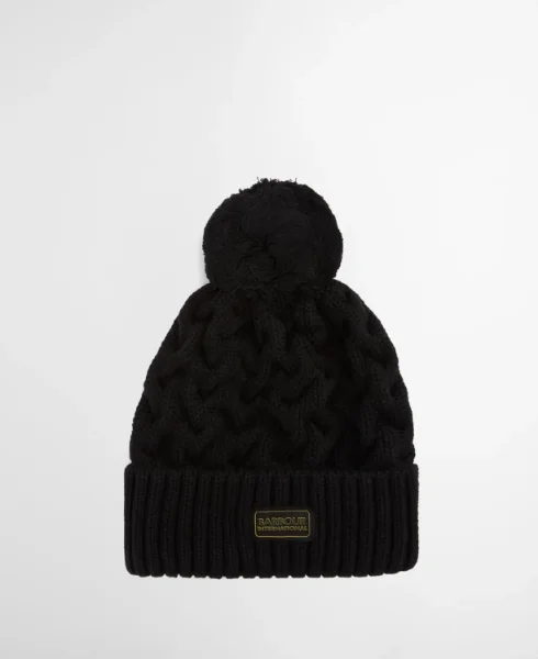 Barbour Intl Drift Cable Beanie| Black Barbour Intl Drift Cable Beanie| Black