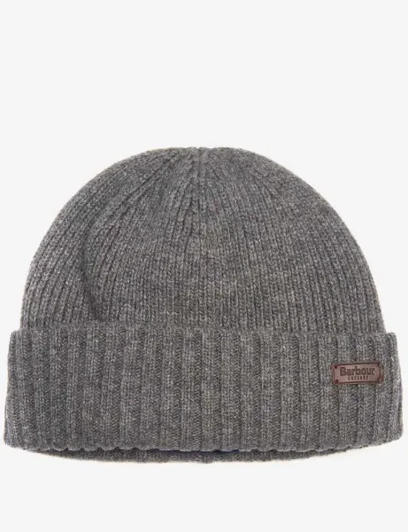 Barbour Men's Carlton Beanie | Grey Melange Barbour Men's Carlton Beanie | Grey Melange