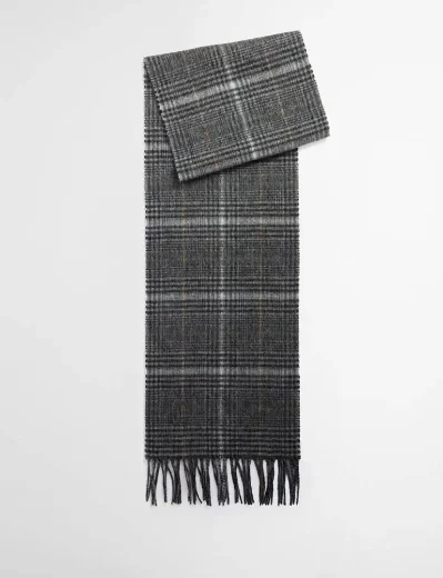 Barbour Danbrooke Lambswool and Cashmere Scarf | Grey