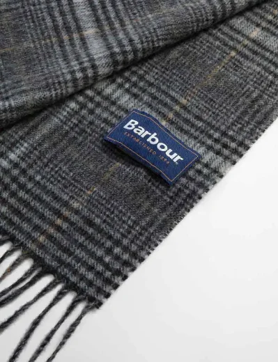 Barbour Danbrooke Lambswool and Cashmere Scarf | Grey