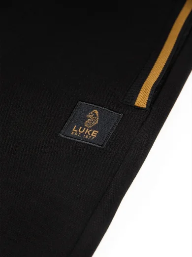 Luke Makati Cuffed Joggers | Black/Gold