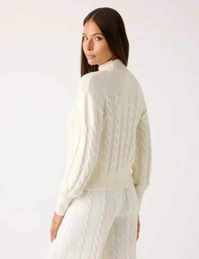 Guess Wool Blend Sweater | White