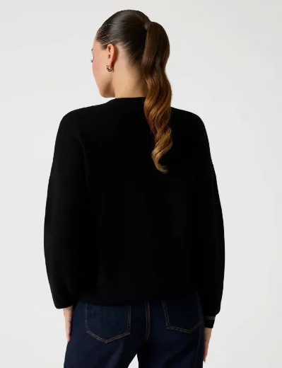 Guess Studded Logo Sweater | Black