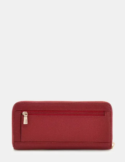 Guess Women's Gregoria Large Zip-Around Purse / Red