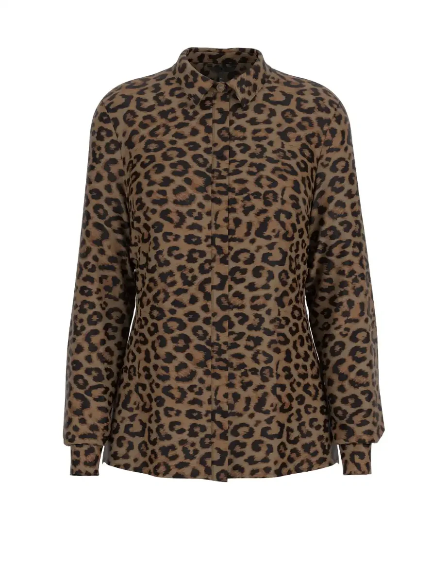 Guess New Clouis Shirt | Leopard Print