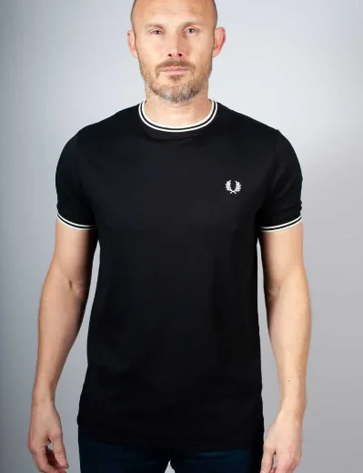 Fred Perry Twin Tipped T-shirt | Black