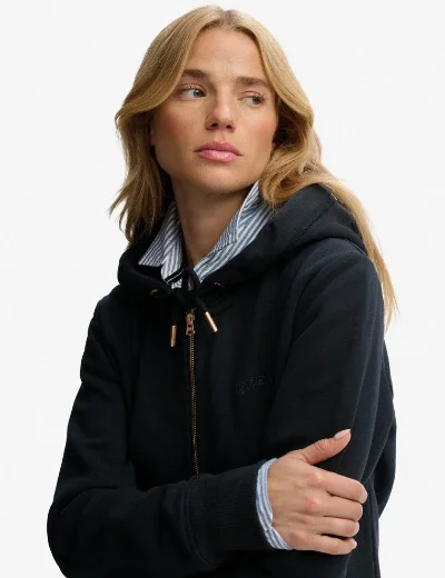 Superdry Essential Logo Ziphood | Eclipse Navy