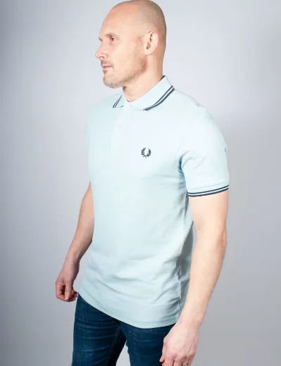 Fred Perry Twin Tipped Polo Shirt | Ball Boy Blue / Dark Airforce