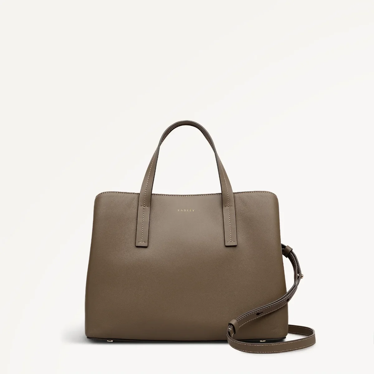 Radley Dukes Place Medium Zip-Top Grab Bag | Coffee