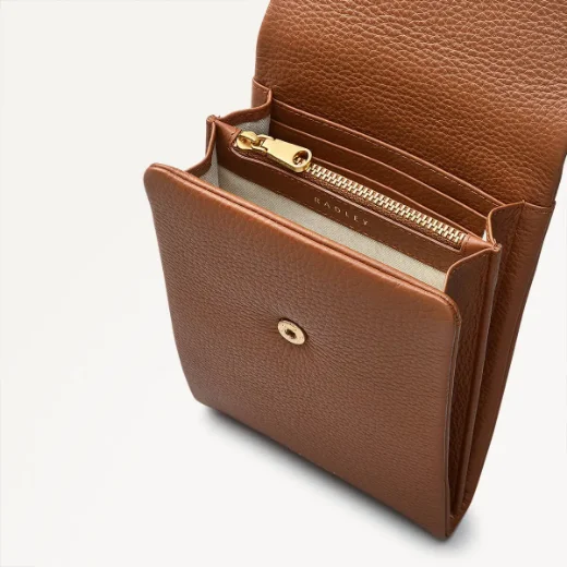 Radley Mallow Street Medium Phone Crossbody / Saddle Brown