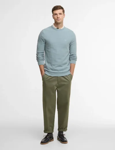 Barbour Honeycomb Crew Sweat | Grey