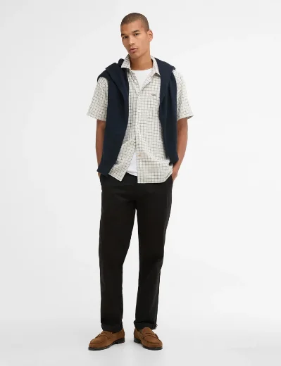 Barbour Nelson Gingham Short Sleeved Shirt | Beige