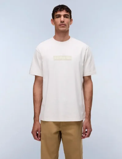 Napapijri S-Box Logo Short sleeve T-Shirt | White