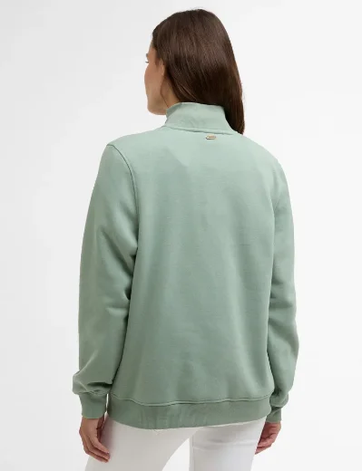 Barbour Women's Cynthia Half Zip Sweat | Blue Sage
