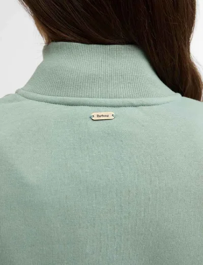 Barbour Women's Cynthia Half Zip Sweat | Blue Sage