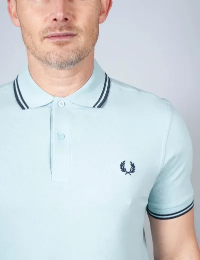 Fred Perry Twin Tipped Polo Shirt | Ball Boy Blue / Dark Airforce