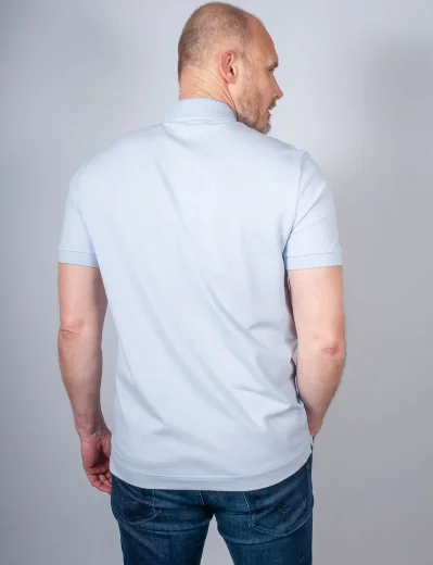 Lacoste Regular Fit Paris Stretch Piqué Polo Shirt | Light Blue