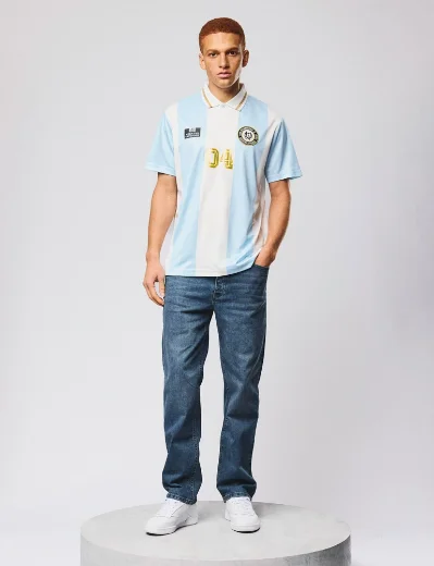 Weekend Offender Moulay Football Shirt | Sky Blue