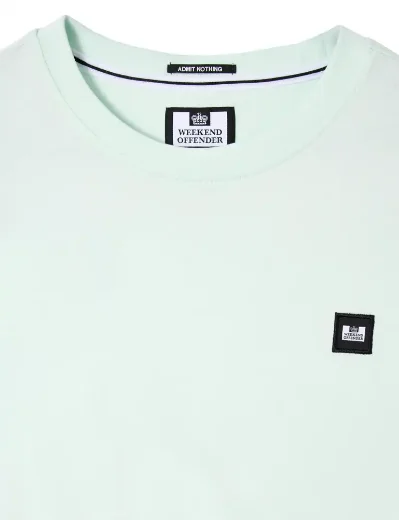 Picture of Weekend Offender Brooklands Badge T-shirt | Amazonite 