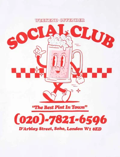 Picture of Weekend Offender Social Club Graphic Tee | White