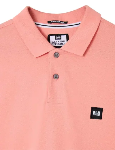 Picture of Weekend Offender Heathcote Badge Polo | Coral