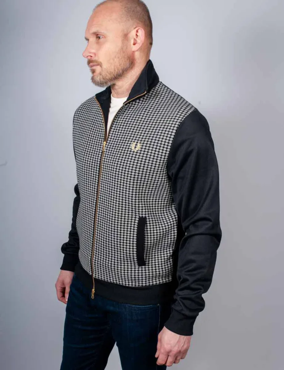Picture of Fred Perry Knitted Front Track Jacket | Black