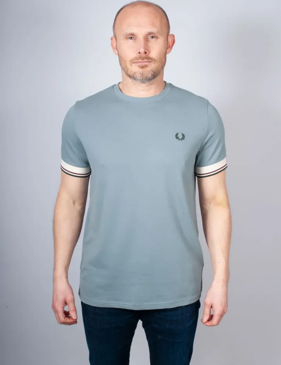 Fred Perry Twin Tipped Cuff T-shirt | Stockport Blue