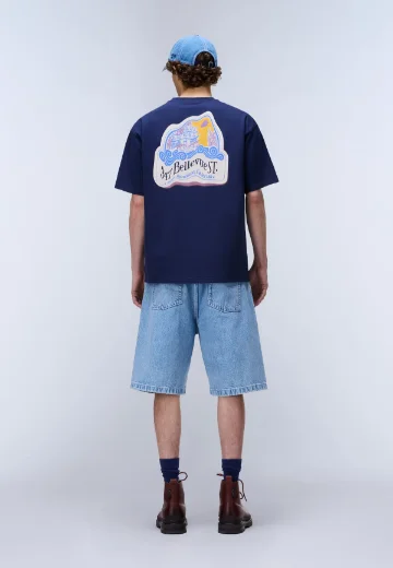 Picture of Napapijri Fluorite Short Sleeve T-shirt | Blue