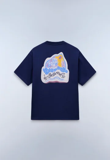 Picture of Napapijri Fluorite Short Sleeve T-shirt | Blue