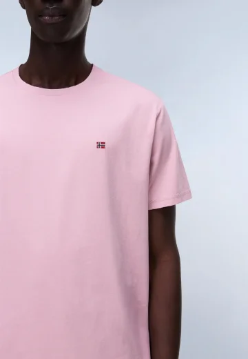 Picture of Napapijri Salis Short Sleeve T-Shirt | Pink
