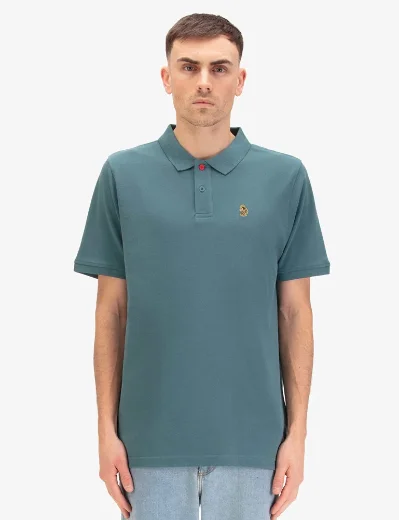 Luke 1977 New Mead Pique Polo | Teal
