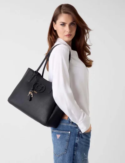 Guess Isola Logo Tote Bag / Black 