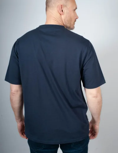 Aquascutum Club Check Panel T-shirt | Navy